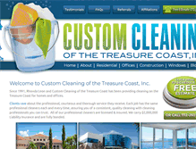 Tablet Screenshot of customcleaningtc.com